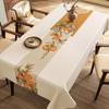 1pcs New Home Warm Living Decoration Tablecloth Ancient Style Table Cloth Waterproof and Oil Resistant PVC Rectangular Table Mat