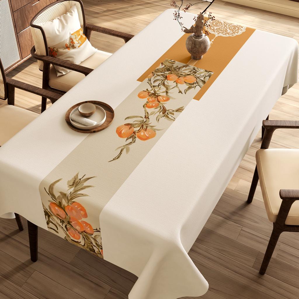1pcs New Home Warm Living Decoration Tablecloth Ancient Style Table Cloth Waterproof and Oil Resistant PVC Rectangular Table Mat