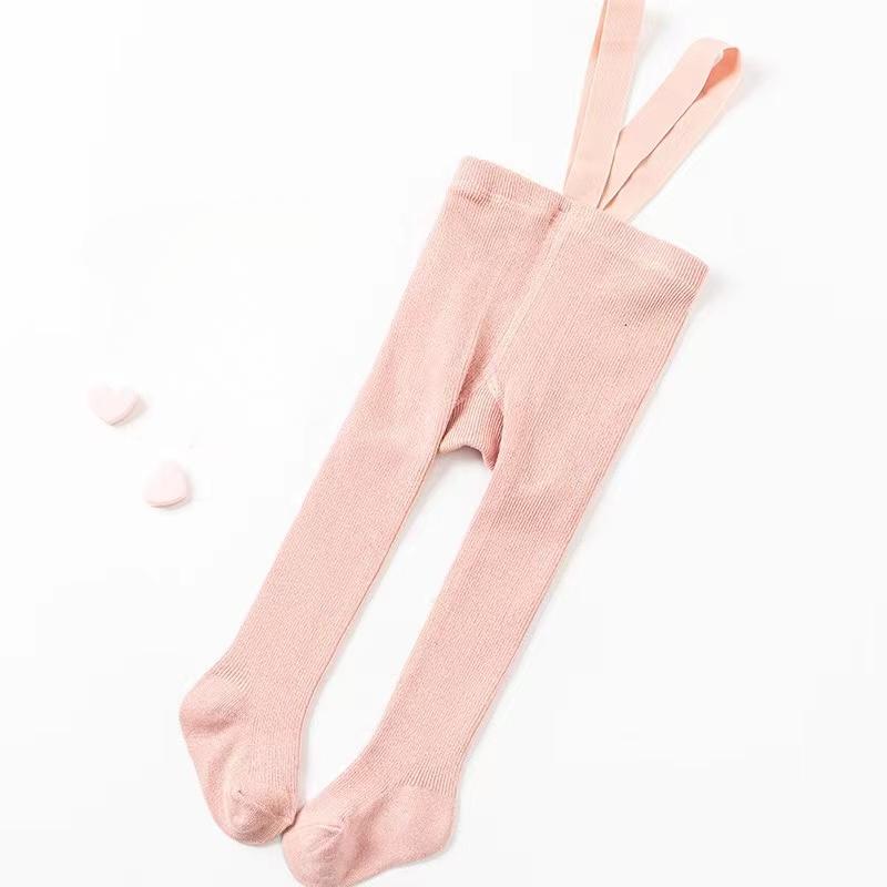 Neugeborenes Baby Mädchen Junge Accessoires Kinder Socken Hosenträger Overall Strumpfhose Uni Hohe Taille Rippstrick Strumpfhose Säugling Leggings