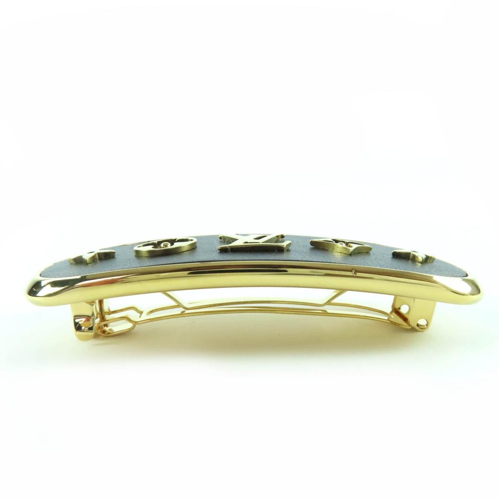 Excellent LOUIS VUITTON Baretta Cruiser Icon Motif Hair Barrette black  M00564 Used