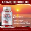 Antarctic Krill Oil Softgels - 2000 Mg with Omega-3s EPA, DHA, Astaxanthin and Phospholipids - for Brain, Heart, Joints, Skin and Immune Support