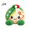 Cartoon Steamed Bun Plushie Christmas Plush Dumpling Toy with Steamer, Stress Relief Stuffed Decoration Squeeze Toy, for Holiday Steamer