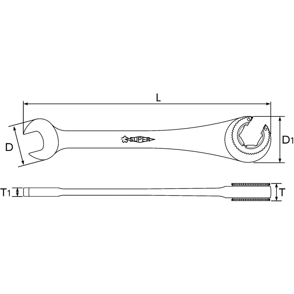 Super Werkzeug Offener Zahnkranzschlüssel GCW14
