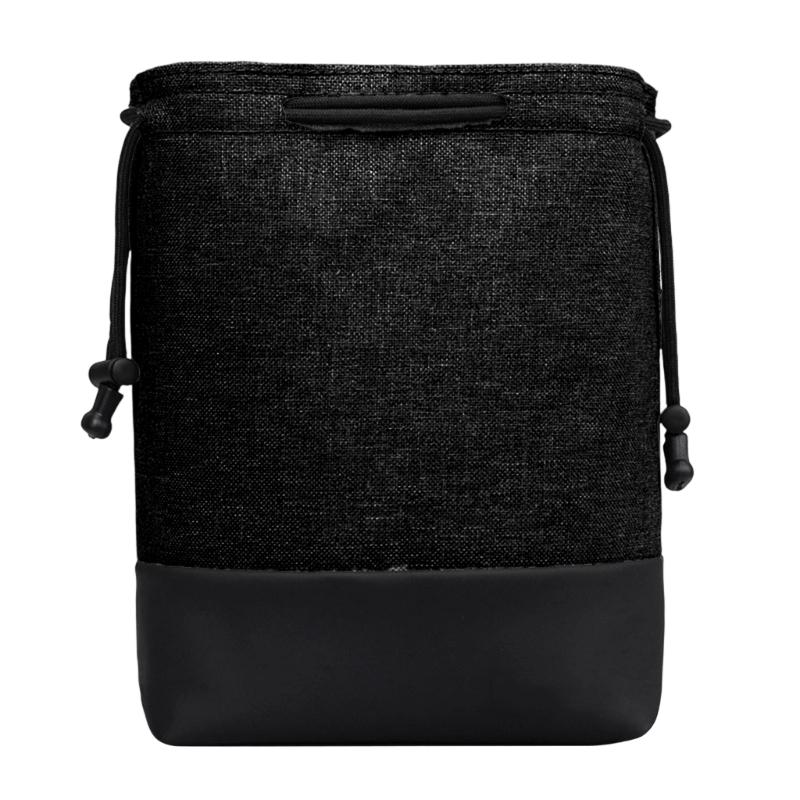 Waterproof Camera Lens Bag Padded Protective Case For Photography Accessories Storage With Oxford Leather Detail