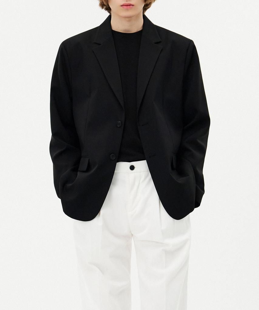Topboy Essential Oversized Single Blazer Black