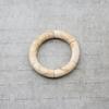 New Mixed Gold Color Tube Beads Acrylic Bracelets Bangles for Women Men Stretch Bamboo Curved Resin Bracelet Stack Jewelry Gifts