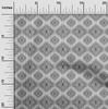 oneOone Cotton Flex Gray Fabric Asian Ikat Craft Projects Decor Fabric Printed By The Yard 40 Inch