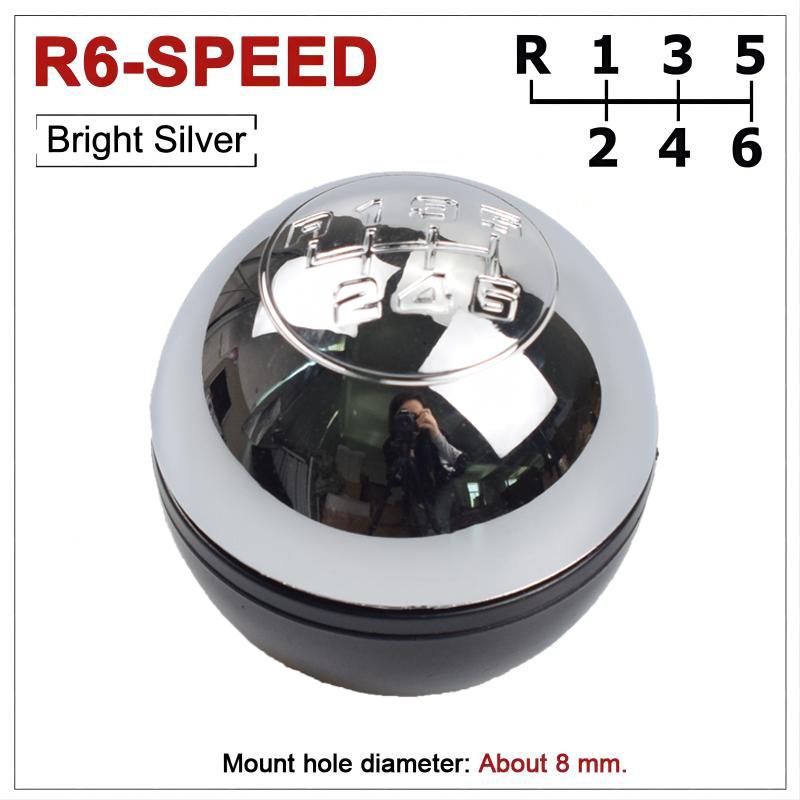 6 Speed Car Manual Gear Shift Knob Lever Shifter Stick Hand Ball for Alfa Romeo Giulietta 2010-On Car Accessory