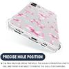 for iPhone 12 Mini Case Clear,TLT Pink Bow Transparent Soft Shockproof Protective Slim Thin Bumper Pattern Design Phone Case