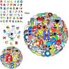 100pcs Alfabeto Lore Poppy Roblox Adesivo Impermeável Decoração Presente Educacional para Bebê