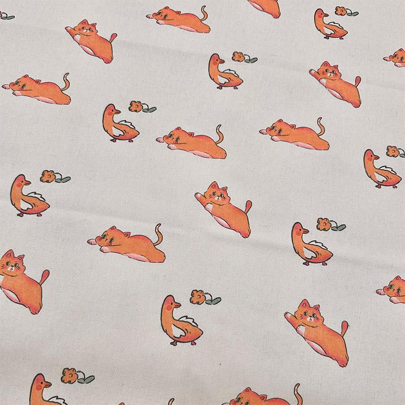 0.5m Encrypt Cotton Linen Children's Day Theme Style Fabric for Tablecloths Door Curtains Decorative Cloth Handmade DIY Fabrics