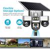 V380 PRO Solar Camera 4G 15MP 3 PTZ Lens Human Detection 3 Screen Security Surveillance Night Vision Waterproof CCTV Security Protection