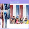 Stylish Red White And Blue 1x2m And 1x4m Independence Day Decoration Tassel Curtains
