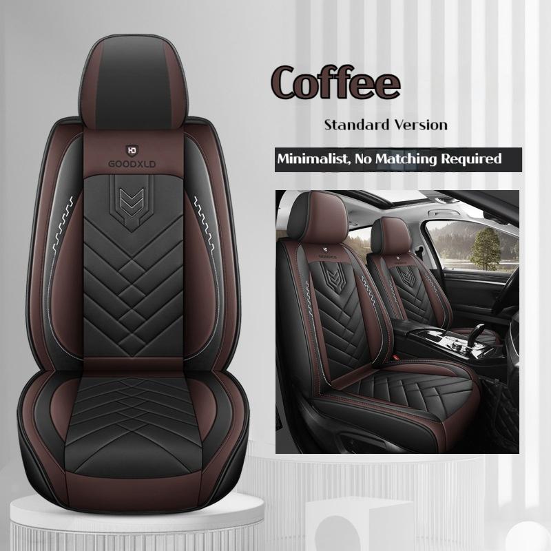 

Чехол на сиденье автомобиля Чехол на переднее сиденье Защитник сиденья Чехлы на сиденья для автомобиля Дышащая ПУ кожа Чехлы на сиденья автомобиля Подходят для большинства транспортных средств 1PC кофейный