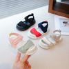 2026New Summer Sandals for Girls, Color-Block Baby Shoes, Boys' Korean Style Beach Shoes, Casual Versatile Sandals