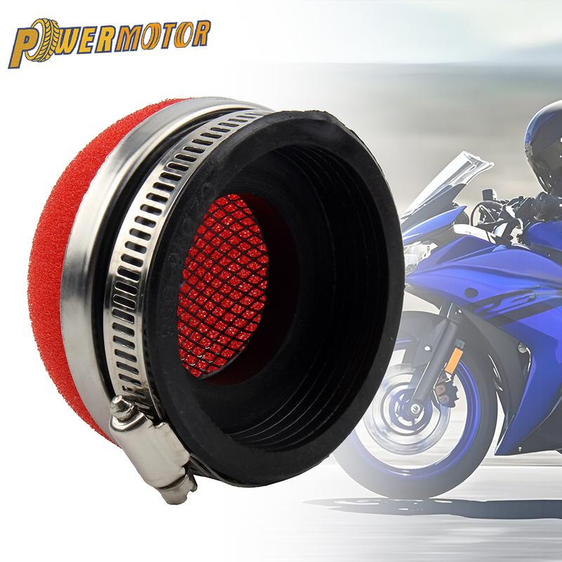 28/32/35/38/42/45/50/54/58MM Stright Air Filter Cleaner For 2 Stroke Engine Pocket Bike Mini Moto Scooter Motocross Motorcycle