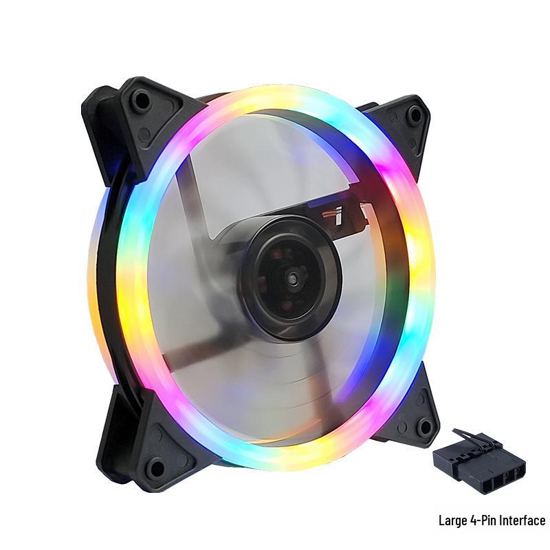 Silent LED 120mm 4-Pin Chassis Cooling Fan