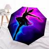 1pc Dance Art Automatic Folding Umbrella - 8-Rib Compact Travel Umbrella Durable & Portable for Outdoor Use, Perfect Gift for Birthdays006