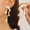 Geometric Water Drop Stud Earrings: Modern, Sweet & Cool Design