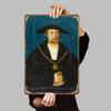 Vintage Olieverf Stijl Portret Op Maat Metaal Blik Wanddecoratie Ambachtelijke Muurschildering