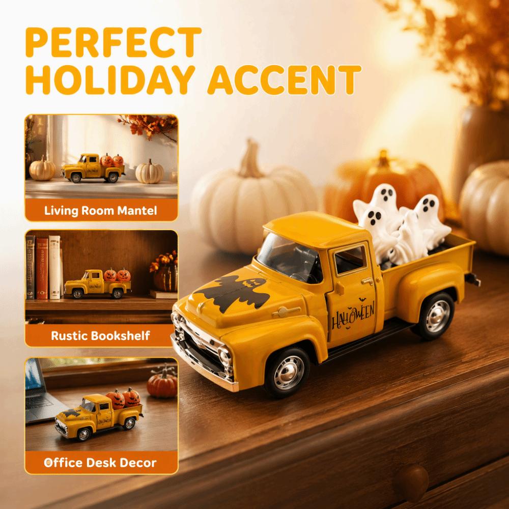 Vintage Ghost Figurine Funny Design Scary Car Model Entryway Desktop Figurine Home Desk Decoration