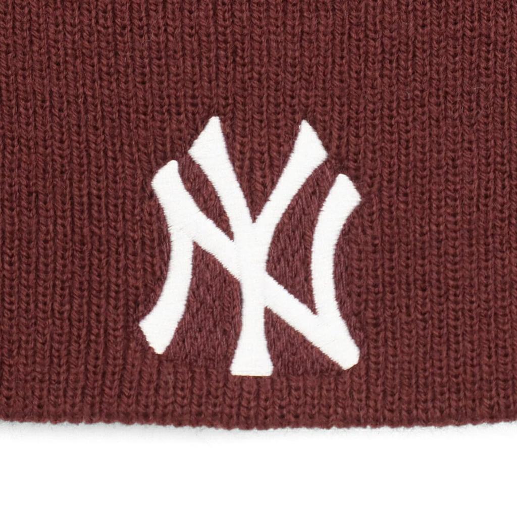 Seven Knit NY New York NY Dark FREE '47brand (Forty Brand) '47BRAND Beanie, Yankees, Maroon, Size, 47A-BN-B-BIN17ACE-KM