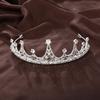 Bridal Crown Metal Rhinestone Crown Princess Birthday Party Headband Dinner Dress Updo Hair Accessory