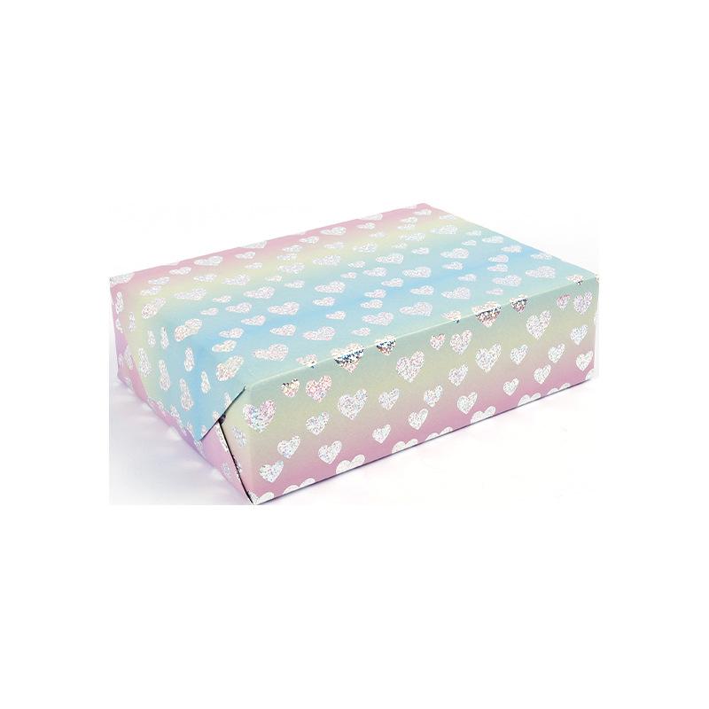 Gift Wrapping Paper Roll Holographic Holographic Glitter Wrapping Paper Craft Paper Luxurious For Valentine'S Day Scrapbooking