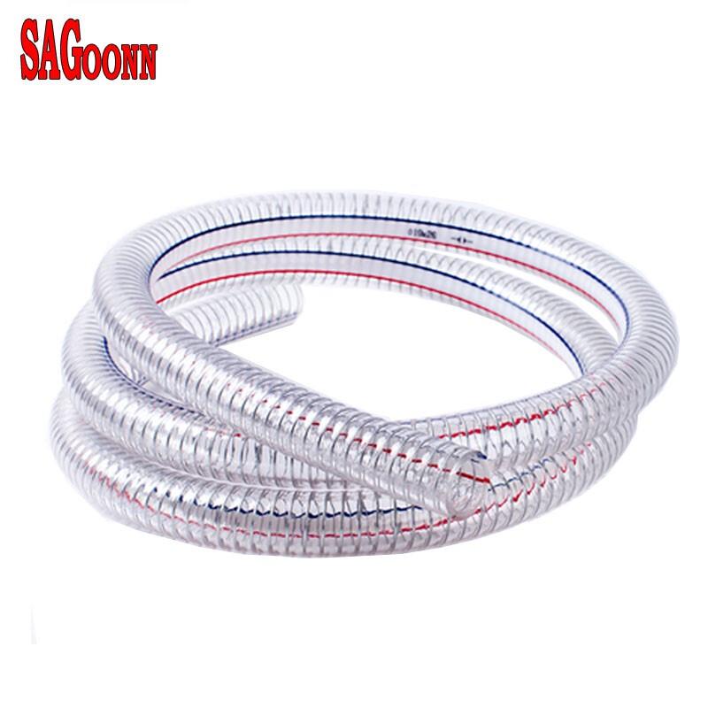 SAGOONN Clear PVC Steel Wire Hose