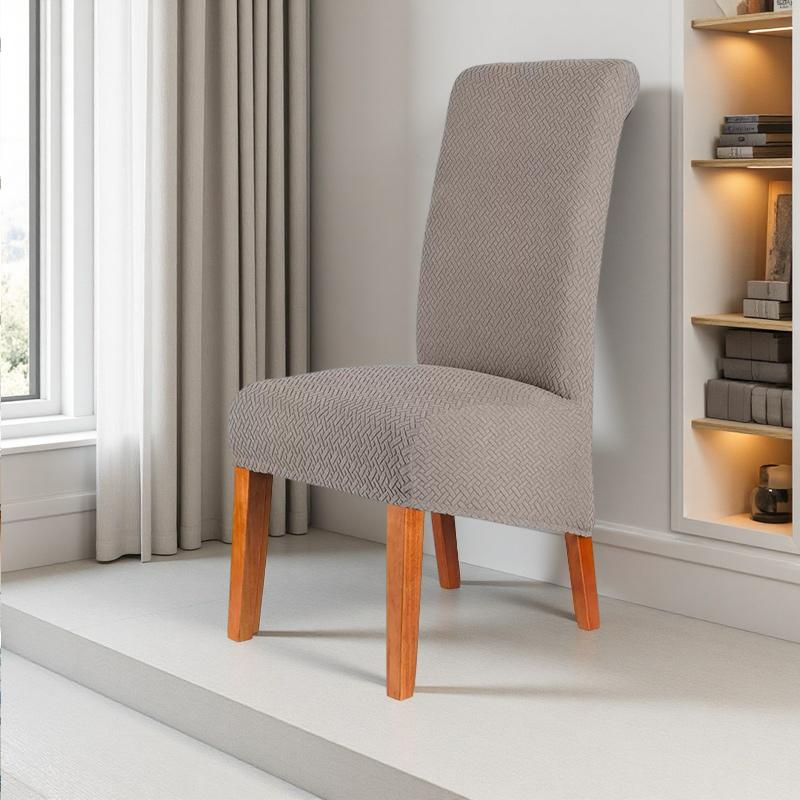 

1/4/6pcs XL Chair Covers For Dining Room Elastic Stretch Jacquard Chair Slipcover For Dining Kitchen Hotel Wedding Banquet Decor 1 Pc