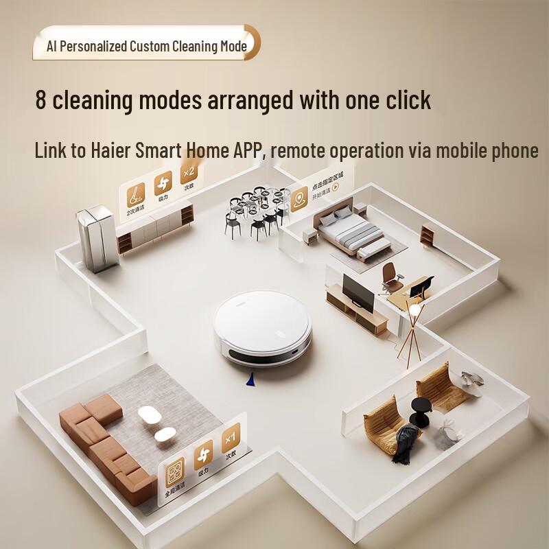 Haier T1 Auto-Cleaning Robot Vacuum Mop