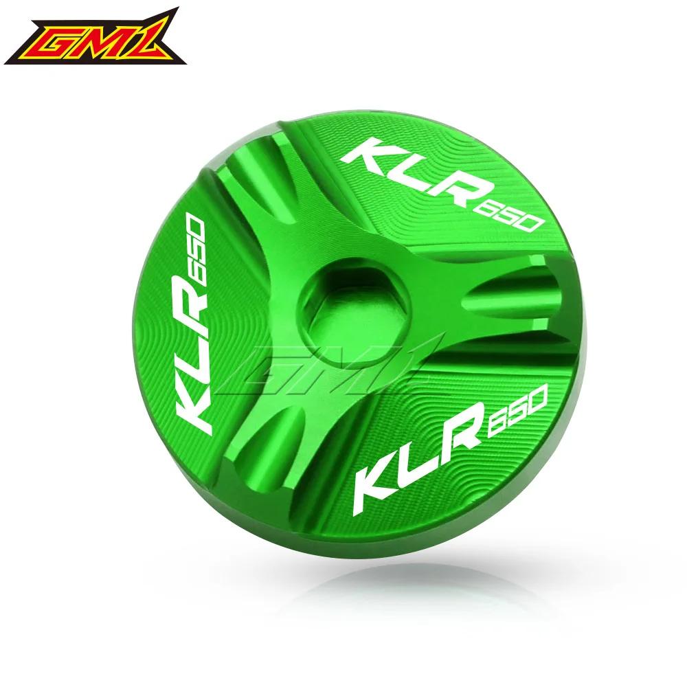 Motorcycle  Accessories Aluminum Engine Oil Drain Plug Sump Nut Cup Cover Oil Filler Cap For Kawasaki KLR650 KLR 650 1984-2015