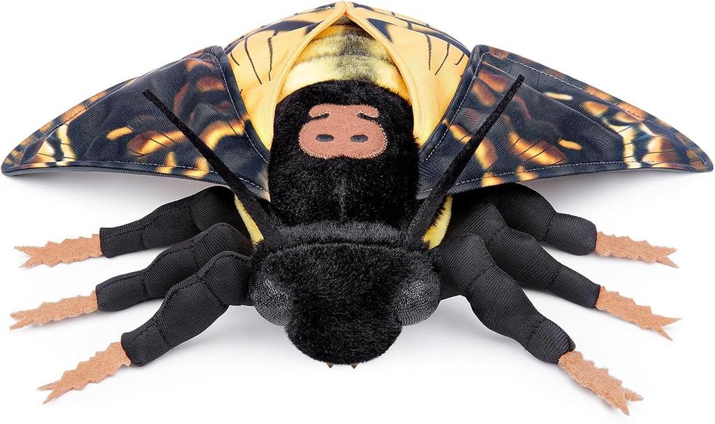 ZHONGXIN MADE Realistische Totenkopfschwärmer Plüschtier, 11 Zoll Weicher Plüsch, Einzigartiges Geschenk für Kinder, Sammelfalter