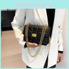 Wholesale Factory Grid Chain Single Shoulder Messenger Bag Female Bags 2024 Spring New Popular Versatile Small Square Bag
