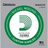 D'Addario Daddario Electric Guitar Rose String Nickel .070 NW070 Set of 10 [Domestic Genuine]