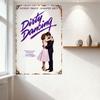 Dirty Dancing Patrick Swayze Jennifer Grey Vintage Metallplåtsskylt Filmplansch Plakett Hembar Café Klubb Man Cave Dekor
