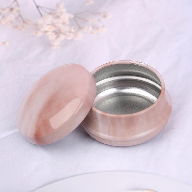 1Pc/12Pcs Mini Elegant Flower Tin Box Diy Candle Jar Balm Round Empty Iron Box