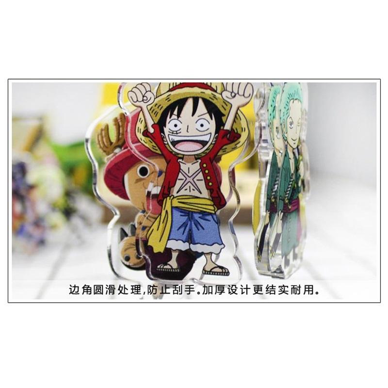 One Piece Keychain Pendant Anime Luffy Dragon Navigation King Surrounding Double Sided HD Bag Pendant Gift