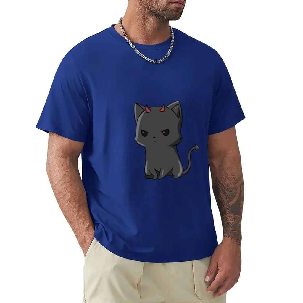 summer Tops Hattori Classic harajuku Evil cat T-Shirt graphics customs design your own oversized t shirts for