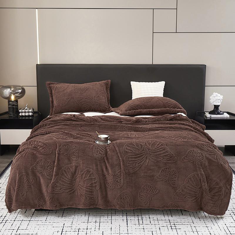 Luxurious Thick Jacquard Taffeta Blanket - Perfect for Sofa, Naps, or Special Occasion Gifts