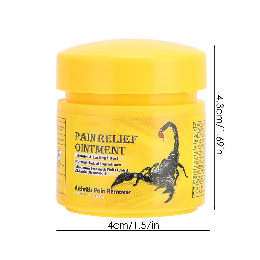 Joint Pain Ointment Reduce Arthritis Muscle Strain Pain Relieving Cream for Neck Shoulder Waist Leg 0.71oz