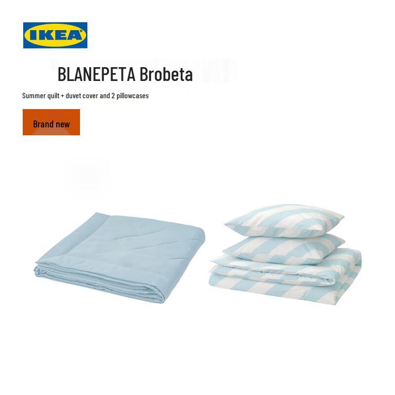 

IKEA BROPPEN Striped Quilt Set