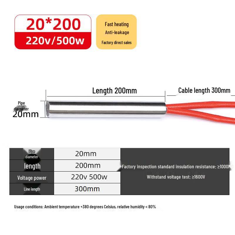 JPHZNB BBQ Grill Single-End Heating Rods (10-Pack)