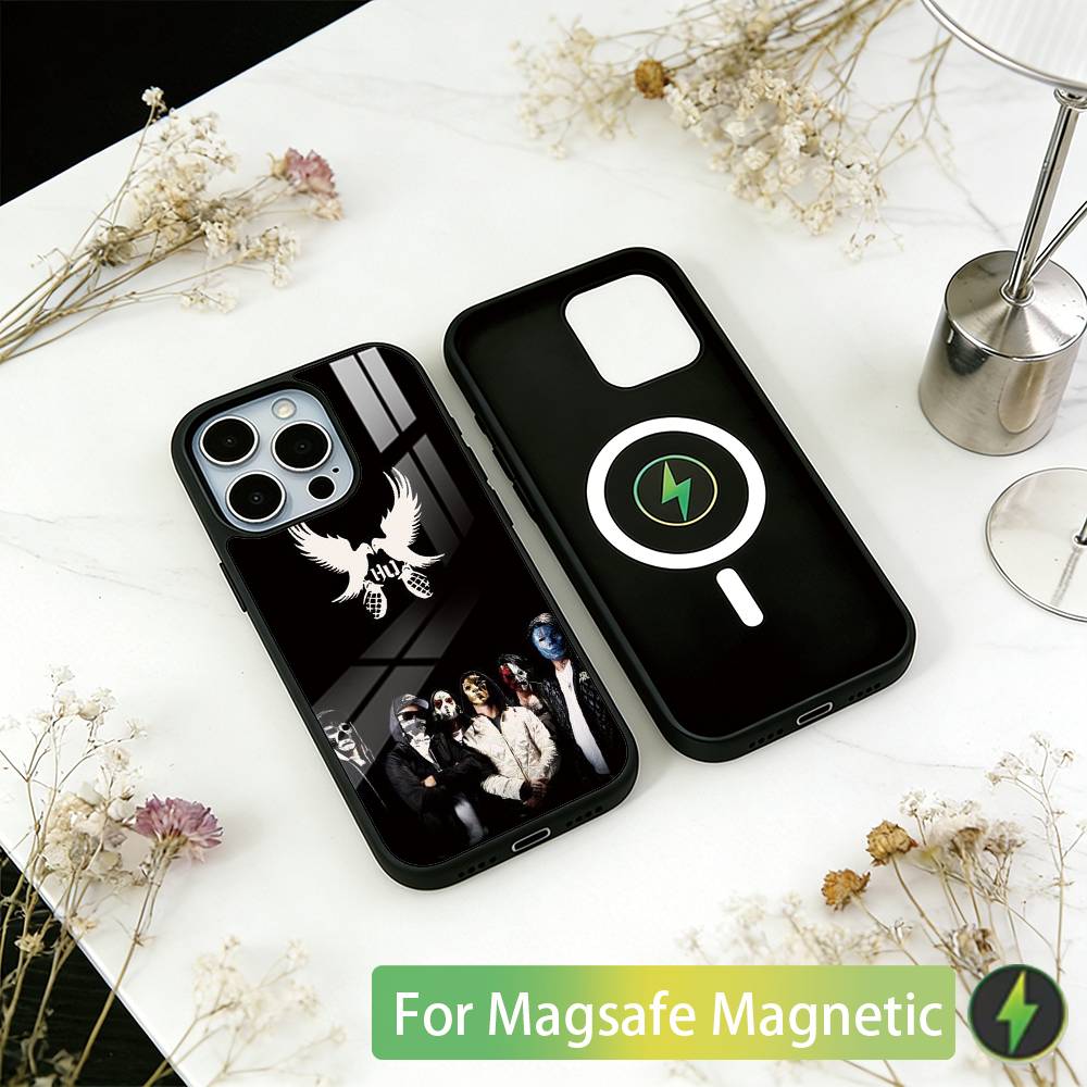 H-Hollywood U-Undead Band Phone Case For iPhone17,16,15,14,13,12,11 Plus,Pro Magnetic For Magsafe Wireless Charging