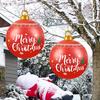 Festive Inflatable Christmas Ball Large Outdoor Holiday Decoration Blow Up Durable Lightweight Ornament for Christmas Party Yard