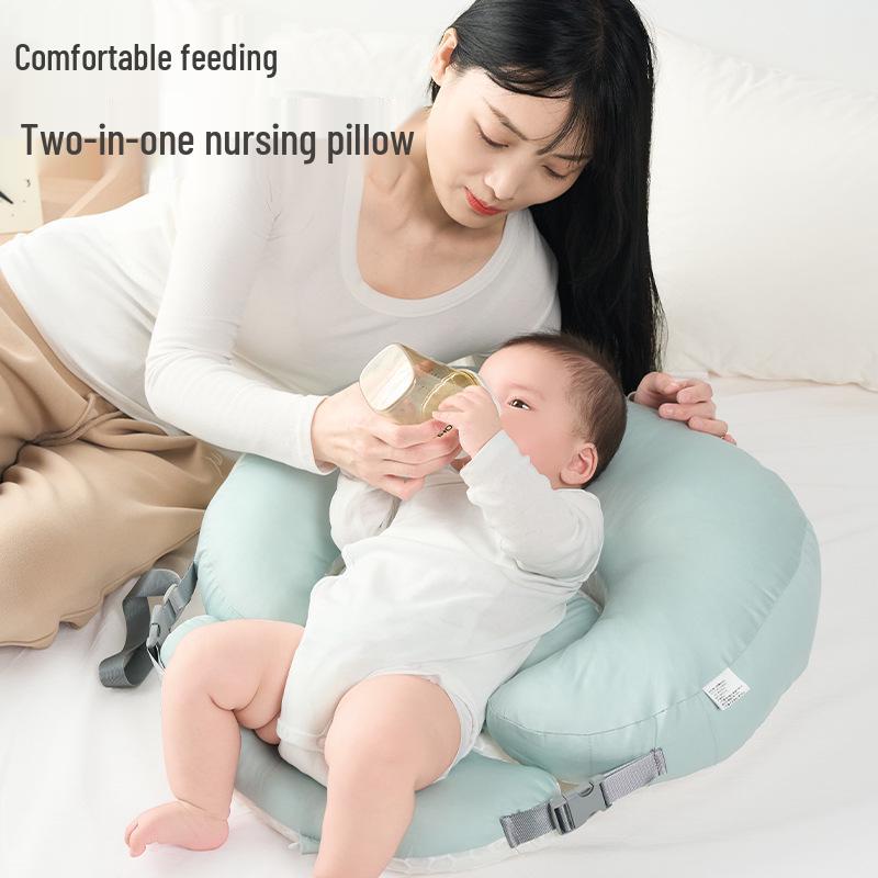 Cuscino per Allattamento e Gravidanza: Supporto Lombare Post-Parto, Cuscino Inclinato Anti-Rigurgito a Mani Libere