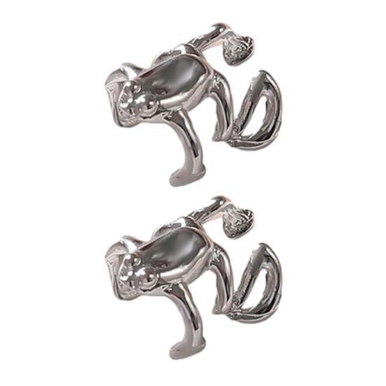 

1/2/3 пары серег в форме лягушек, клипсы, сплав, гальваническое покрытие, ювелирные аксессуары 1 Pair