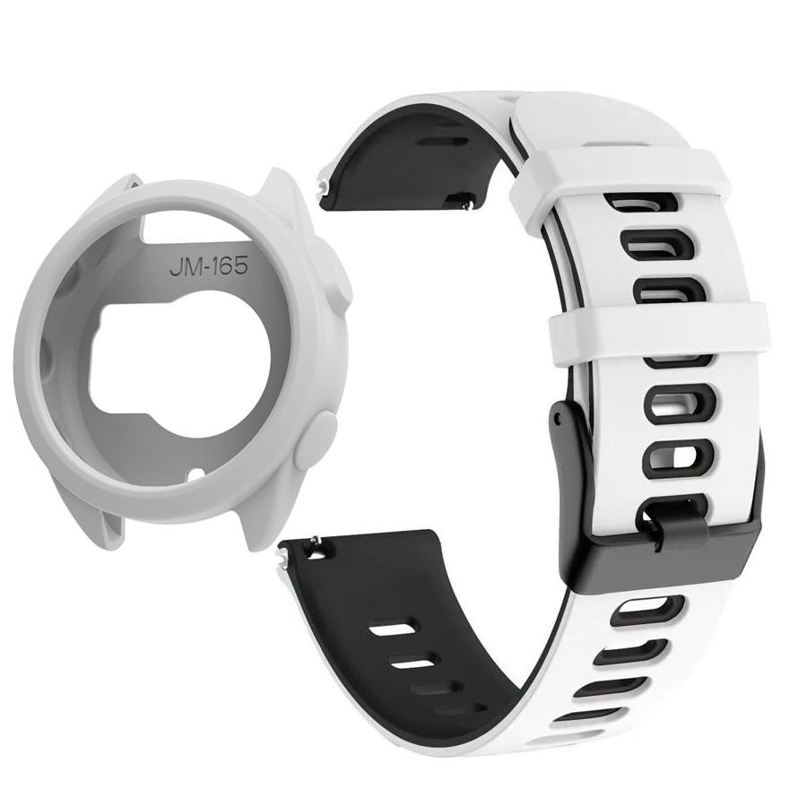 Silikonowe Etui+Pasek Do Garmin Forerunner 165 Miękki Sportowy Pasek do Zegarka Opaska na Nadgarstek Do Garmin Forerunner 165 Pokrowiec Ochronny