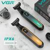 VGR Electric Shaver Professional Shaving Machine Portable Razor Waterproof Beard Trimmer Digital Display Shaver for Men V-360