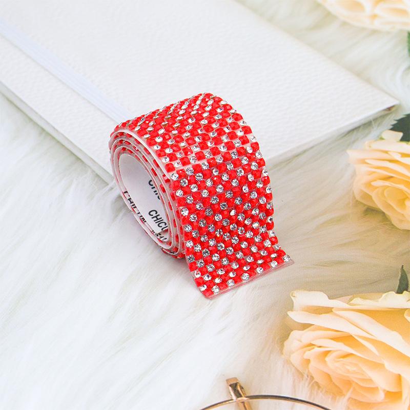 10pcs Rhinestone Ribbons Roll Diamond Sparkling Banding Party Gift Decoration DIY Crafts Self-Adhesive Rhinestone Sticker
